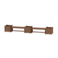 POLYWOOD 48" Country Living Straight Double Planter Bench Set - Large — Teak