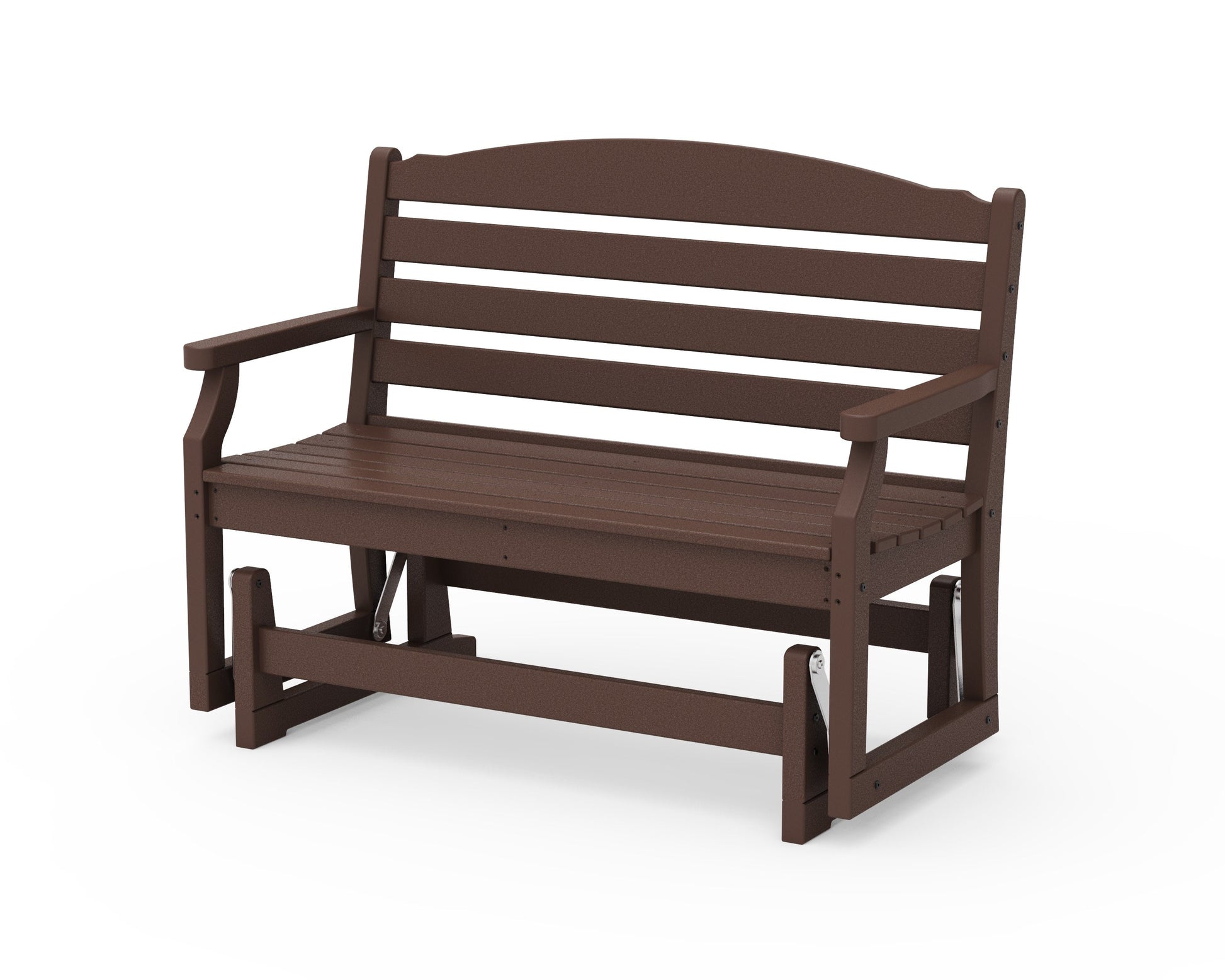 POLYWOOD Savannah 48" Glider — Mahogany
