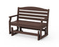 POLYWOOD Savannah 48" Glider — Mahogany