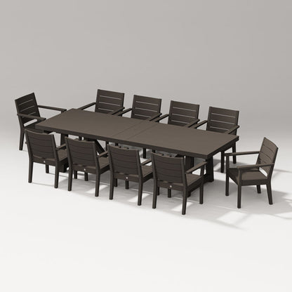 Polywood - Latitude 11-Piece A-Frame Table Dining Set - FREE SHIPPING