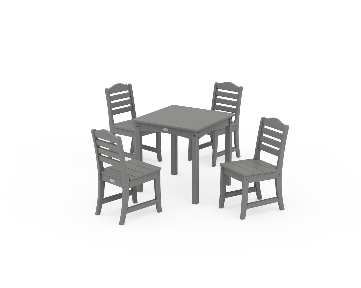 POLYWOOD Savannah Kids 5-Piece Dining Set — Slate Grey