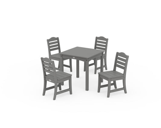 POLYWOOD Savannah Kids 5-Piece Dining Set — Slate Grey
