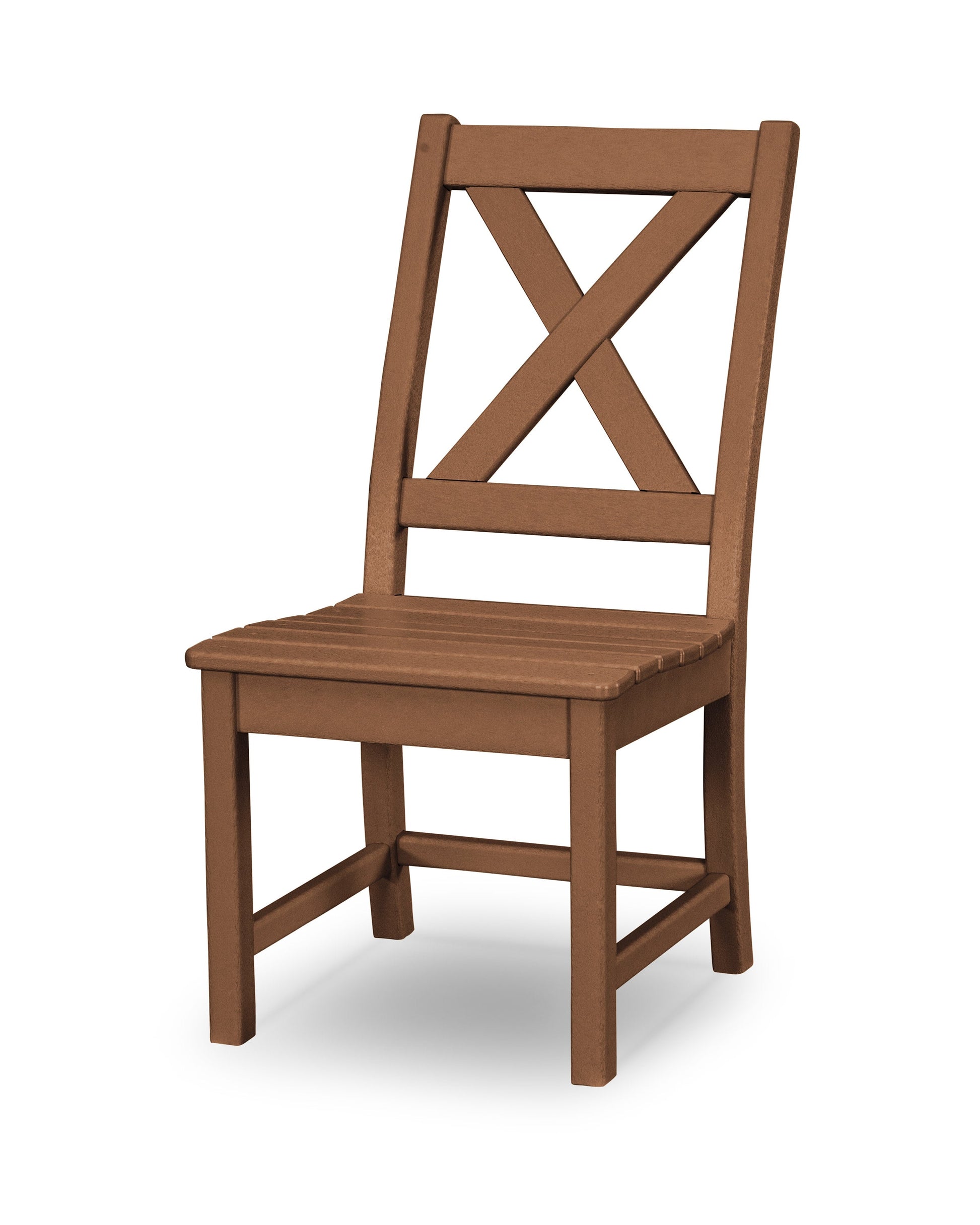 POLYWOOD Braxton Dining Side Chair — Teak