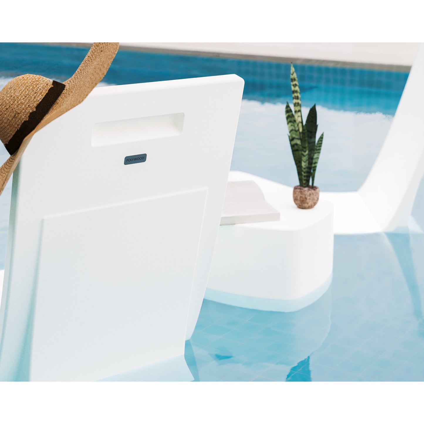 POLYWOOD Laguna 3-Piece In-Pool Chair Lounge Set