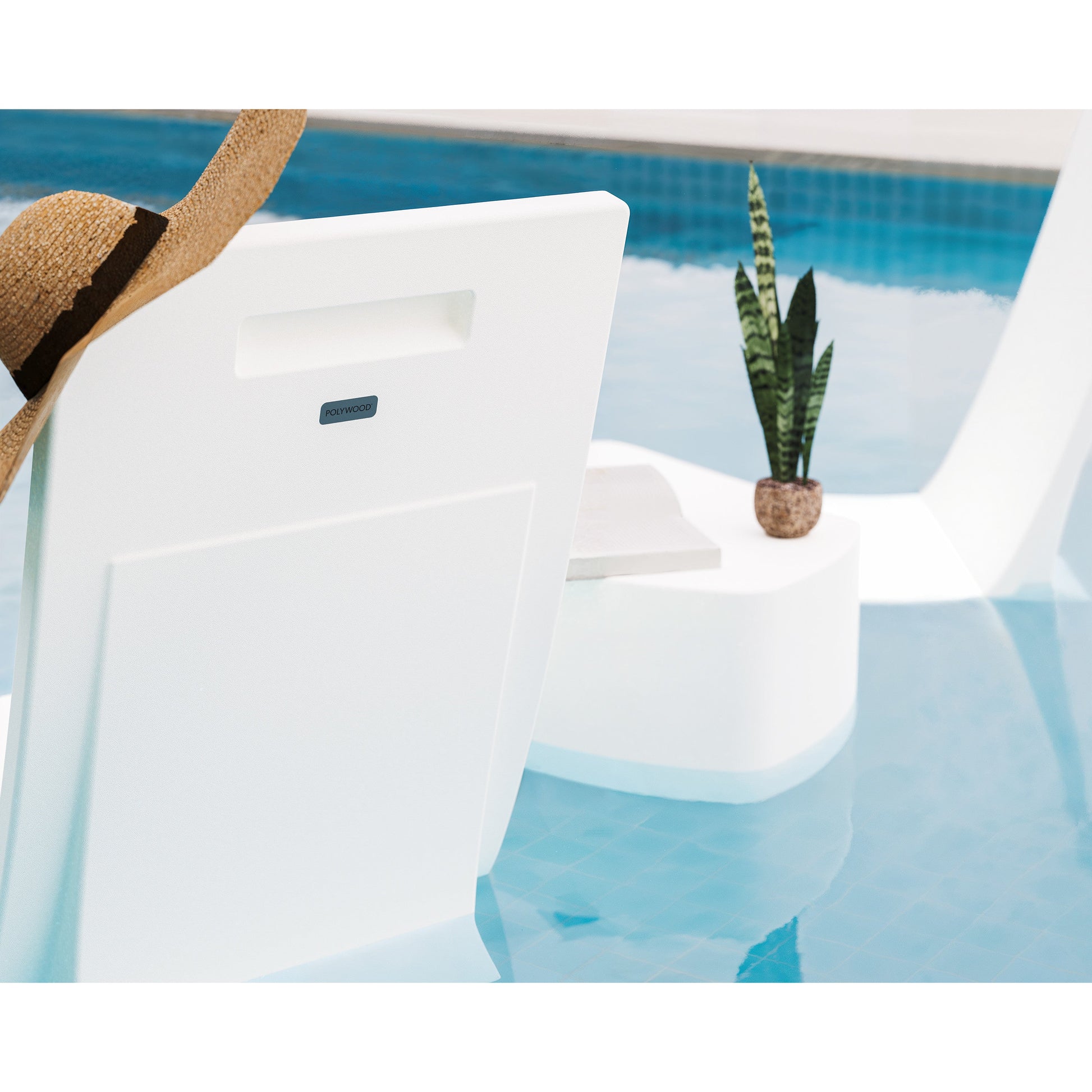 POLYWOOD Laguna 3-Piece In-Pool Chair Lounge Set