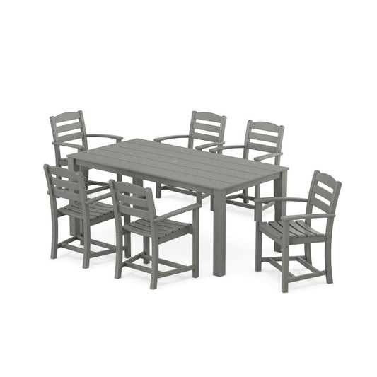 Polywood - La Casa Cafe' Arm Chair 7-Piece Parsons Dining Set - FREE SHIPPING