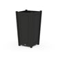 POLYWOOD Country Living Large Tapered Square Tall Planter Box — Black