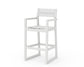 POLYWOOD EDGE Sling Bar Arm Chair — White / White Sling