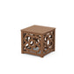 POLYWOOD Chinoiserie Accent Table — Teak