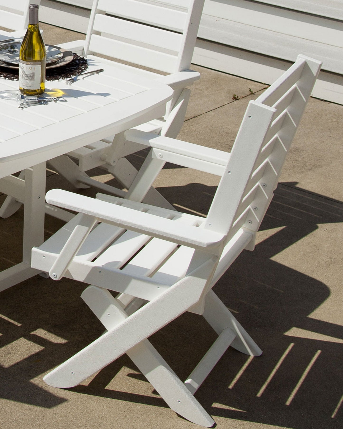 POLYWOOD Captain Folding Dining Chair