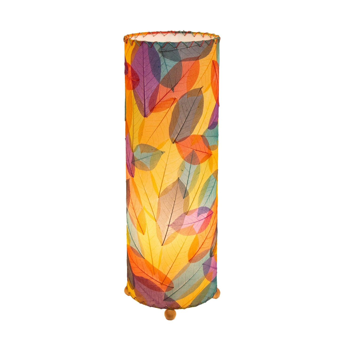 24 Inch Guyabano Leaf Cylinder Table Lamp