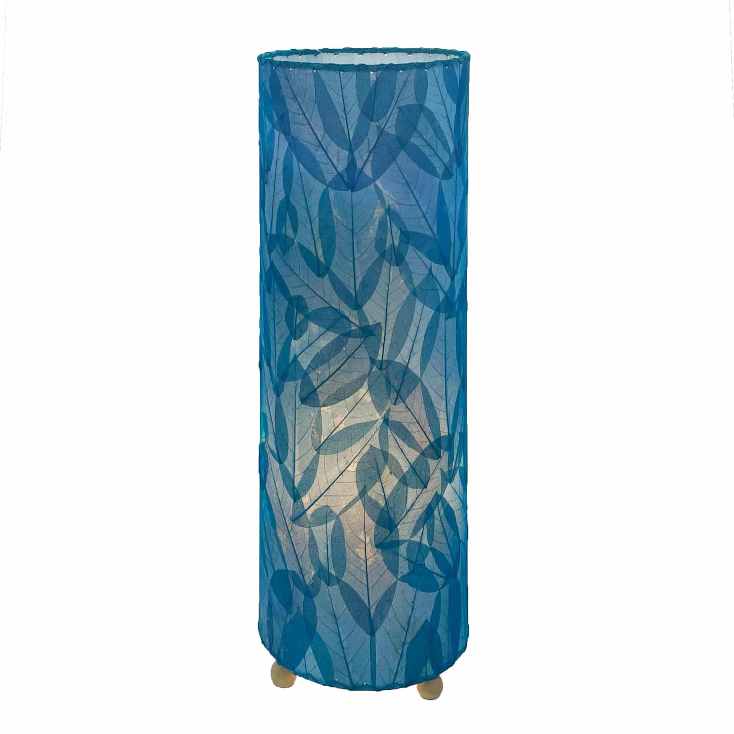 24 Inch Guyabano Leaf Cylinder Table Lamp