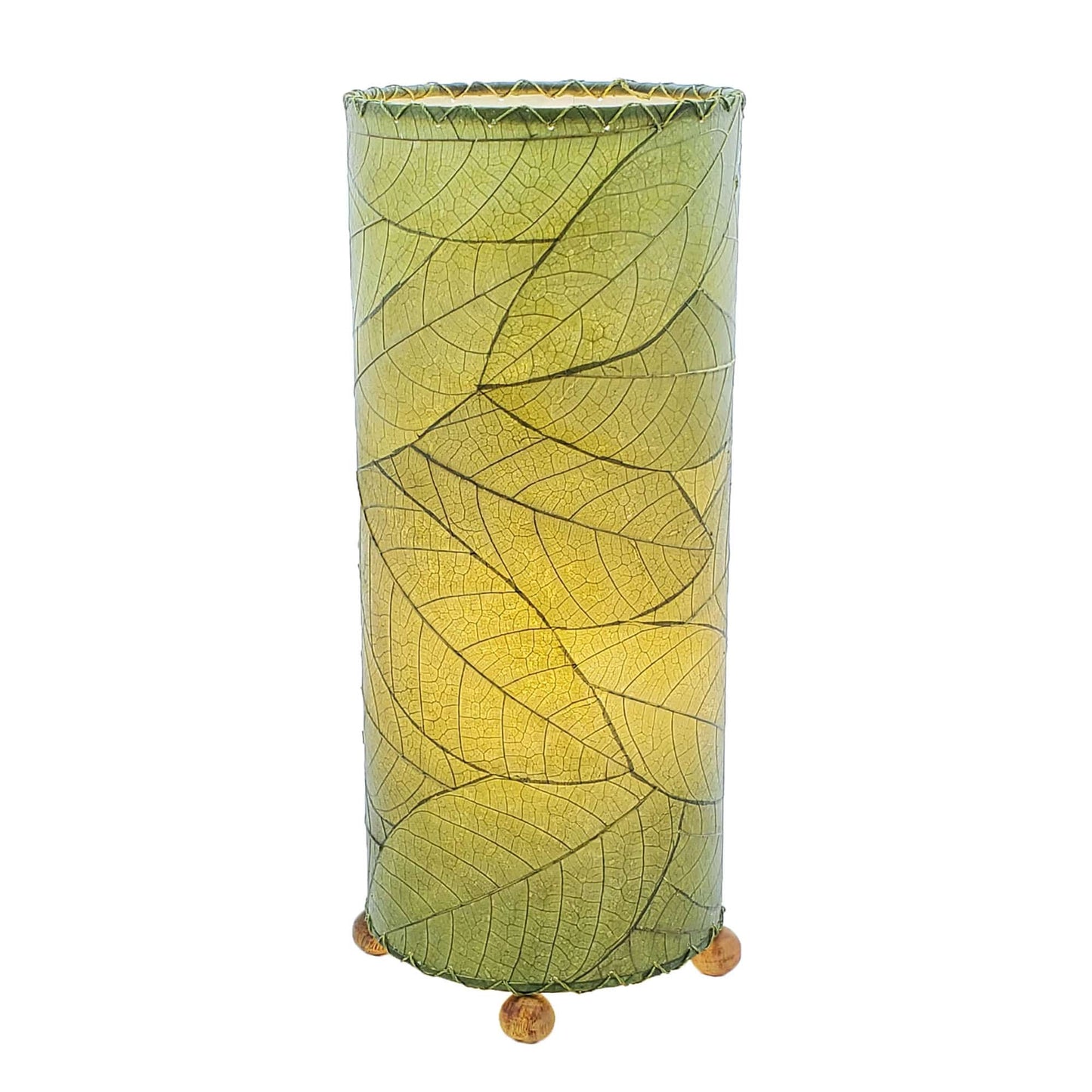 Cocoa Leaf Cylinder Table Lamp