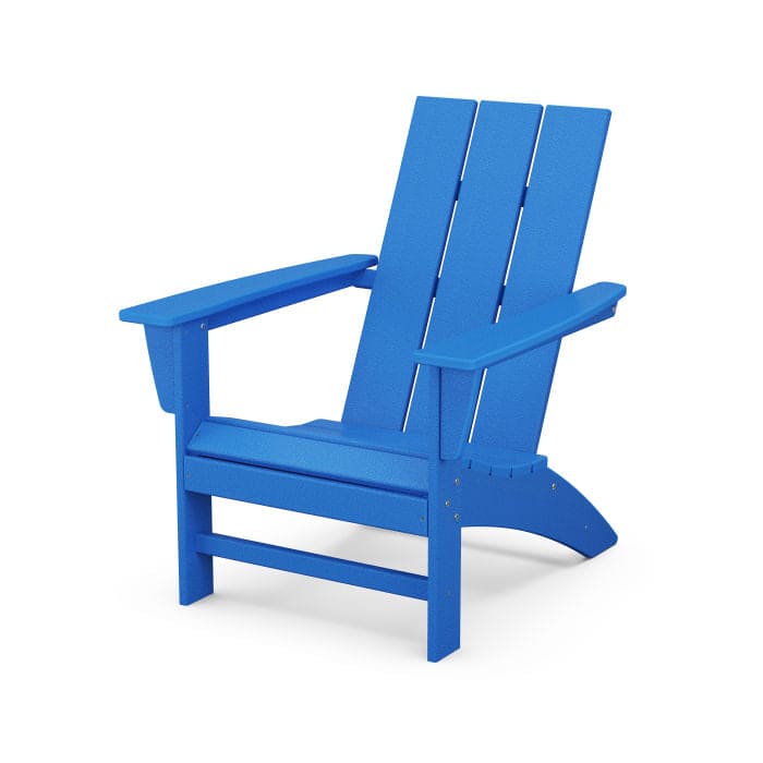 A modern back style and sleek profile paired with the comfort of a contoured seat and waterfall front make the Modern Adirondack Chair the perfect complement to any outdoor space. Overall Dimensions: 29.25" x 34.68" x 32.13" (WxHxD)