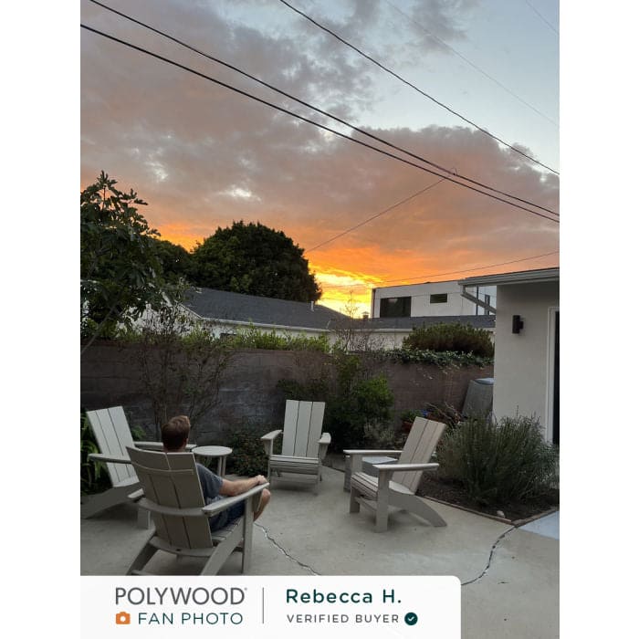 POLYWOOD - Modern Curveback Adirondack Chair                           FREE SHIPPING