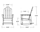 POLYWOOD - Long Island Rocking Chair                                                       FREE SHIPPING