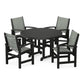 POLYWOOD - Coastal 5-Piece Round Farmhouse Dining Set                FREE SHIPPING