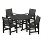 POLYWOOD - Coastal 5-Piece Round Farmhouse Dining Set                FREE SHIPPING