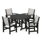 POLYWOOD - Coastal 5-Piece Round Farmhouse Dining Set                FREE SHIPPING