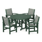 POLYWOOD - Coastal 5-Piece Round Farmhouse Dining Set                FREE SHIPPING