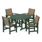 POLYWOOD - Coastal 5-Piece Round Farmhouse Dining Set                FREE SHIPPING