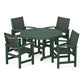 POLYWOOD - Coastal 5-Piece Round Farmhouse Dining Set                FREE SHIPPING