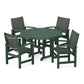 POLYWOOD - Coastal 5-Piece Round Farmhouse Dining Set                FREE SHIPPING