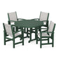 POLYWOOD - Coastal 5-Piece Round Farmhouse Dining Set                FREE SHIPPING