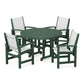 POLYWOOD - Coastal 5-Piece Round Farmhouse Dining Set                FREE SHIPPING