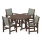 POLYWOOD - Coastal 5-Piece Round Farmhouse Dining Set                FREE SHIPPING