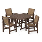 POLYWOOD - Coastal 5-Piece Round Farmhouse Dining Set                FREE SHIPPING