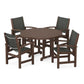 POLYWOOD - Coastal 5-Piece Round Farmhouse Dining Set                FREE SHIPPING
