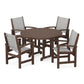 POLYWOOD - Coastal 5-Piece Round Farmhouse Dining Set                FREE SHIPPING