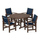 POLYWOOD - Coastal 5-Piece Round Farmhouse Dining Set                FREE SHIPPING