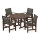 POLYWOOD - Coastal 5-Piece Round Farmhouse Dining Set                FREE SHIPPING