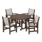 POLYWOOD - Coastal 5-Piece Round Farmhouse Dining Set                FREE SHIPPING
