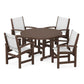 POLYWOOD - Coastal 5-Piece Round Farmhouse Dining Set                FREE SHIPPING