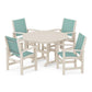 POLYWOOD - Coastal 5-Piece Round Farmhouse Dining Set                FREE SHIPPING