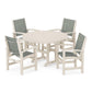 POLYWOOD - Coastal 5-Piece Round Farmhouse Dining Set                FREE SHIPPING