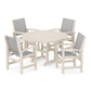 POLYWOOD - Coastal 5-Piece Round Farmhouse Dining Set                FREE SHIPPING