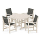POLYWOOD - Coastal 5-Piece Round Farmhouse Dining Set                FREE SHIPPING
