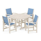 POLYWOOD - Coastal 5-Piece Round Farmhouse Dining Set                FREE SHIPPING