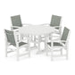 POLYWOOD - Coastal 5-Piece Round Farmhouse Dining Set                FREE SHIPPING