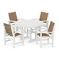 POLYWOOD - Coastal 5-Piece Round Farmhouse Dining Set                FREE SHIPPING