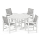 POLYWOOD - Coastal 5-Piece Round Farmhouse Dining Set                FREE SHIPPING