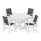 POLYWOOD - Coastal 5-Piece Round Farmhouse Dining Set                FREE SHIPPING