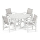 POLYWOOD - Coastal 5-Piece Round Farmhouse Dining Set                FREE SHIPPING