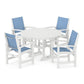POLYWOOD - Coastal 5-Piece Round Farmhouse Dining Set                FREE SHIPPING