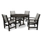 POLYWOOD - Coastal 5-Piece Round Farmhouse Dining Set                FREE SHIPPING
