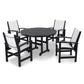 POLYWOOD - Coastal 5-Piece Round Farmhouse Dining Set                FREE SHIPPING